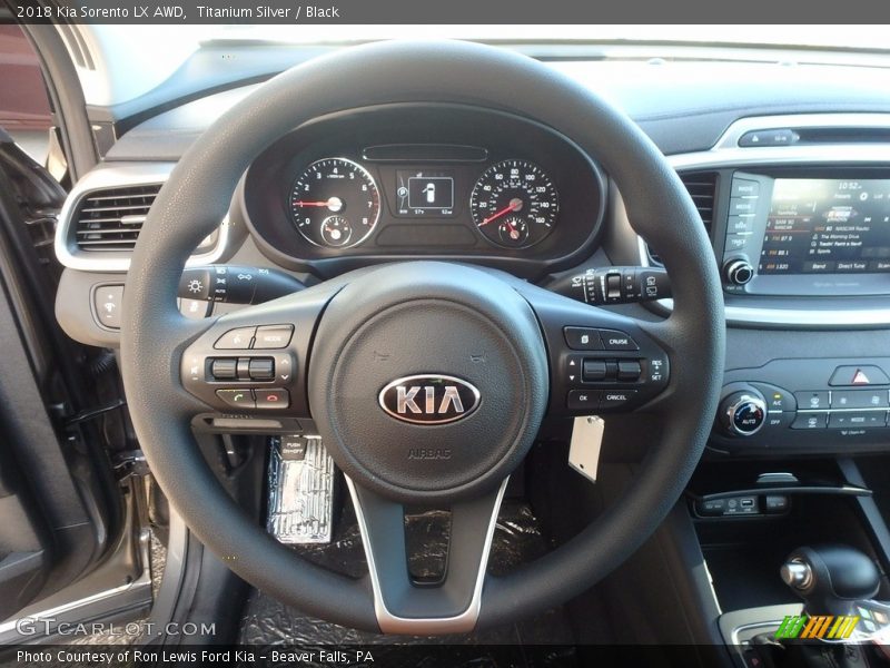 Titanium Silver / Black 2018 Kia Sorento LX AWD