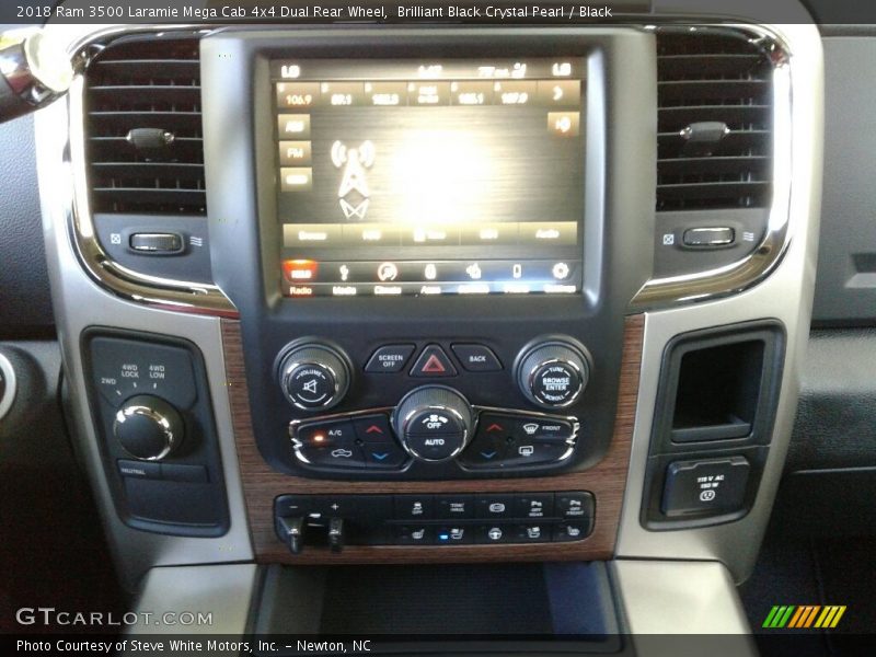 Brilliant Black Crystal Pearl / Black 2018 Ram 3500 Laramie Mega Cab 4x4 Dual Rear Wheel