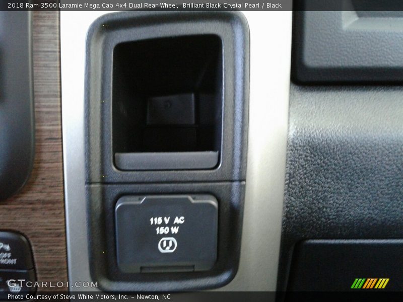 Brilliant Black Crystal Pearl / Black 2018 Ram 3500 Laramie Mega Cab 4x4 Dual Rear Wheel