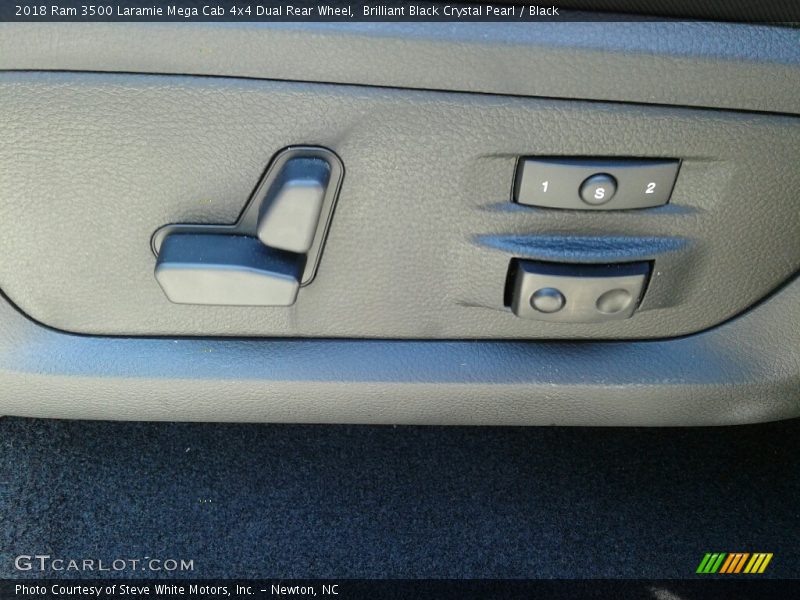Brilliant Black Crystal Pearl / Black 2018 Ram 3500 Laramie Mega Cab 4x4 Dual Rear Wheel