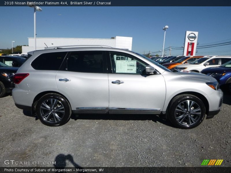 Brilliant Silver / Charcoal 2018 Nissan Pathfinder Platinum 4x4