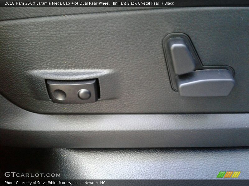 Brilliant Black Crystal Pearl / Black 2018 Ram 3500 Laramie Mega Cab 4x4 Dual Rear Wheel