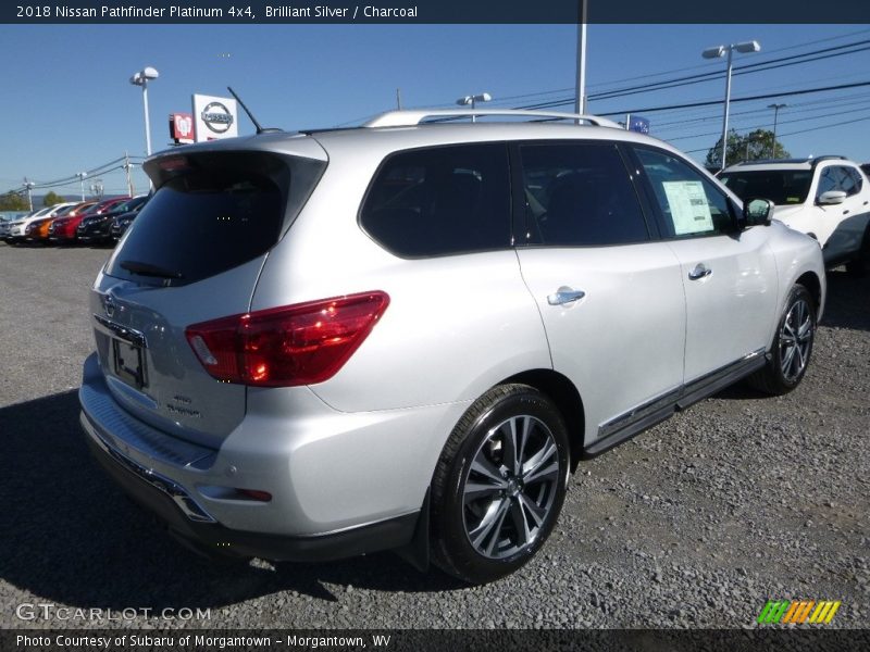 Brilliant Silver / Charcoal 2018 Nissan Pathfinder Platinum 4x4