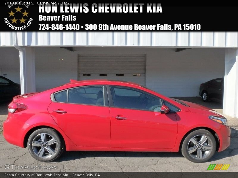 Garnet Red / Black 2018 Kia Forte S