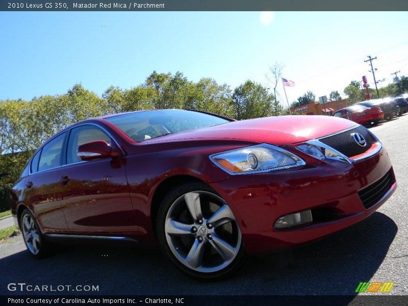 Matador Red Mica / Parchment 2010 Lexus GS 350