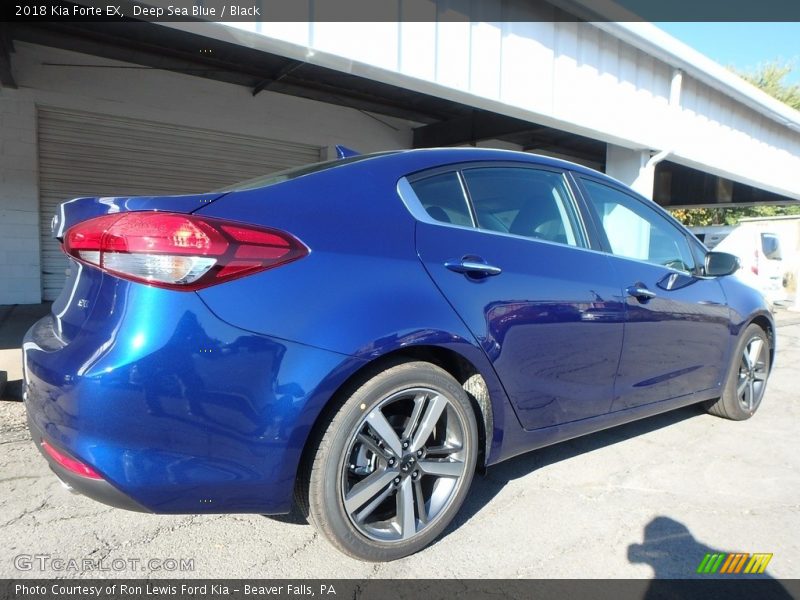 Deep Sea Blue / Black 2018 Kia Forte EX