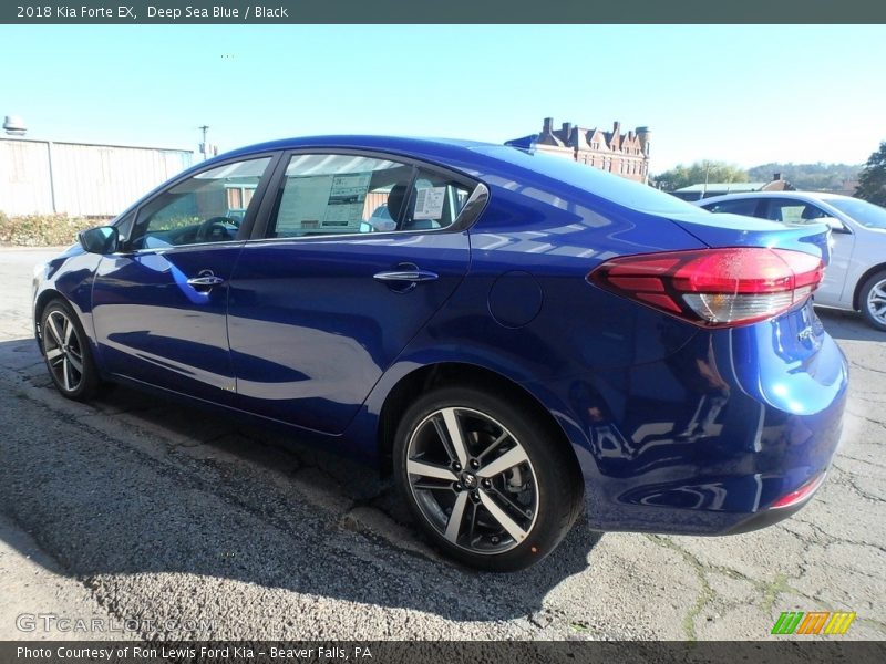 Deep Sea Blue / Black 2018 Kia Forte EX