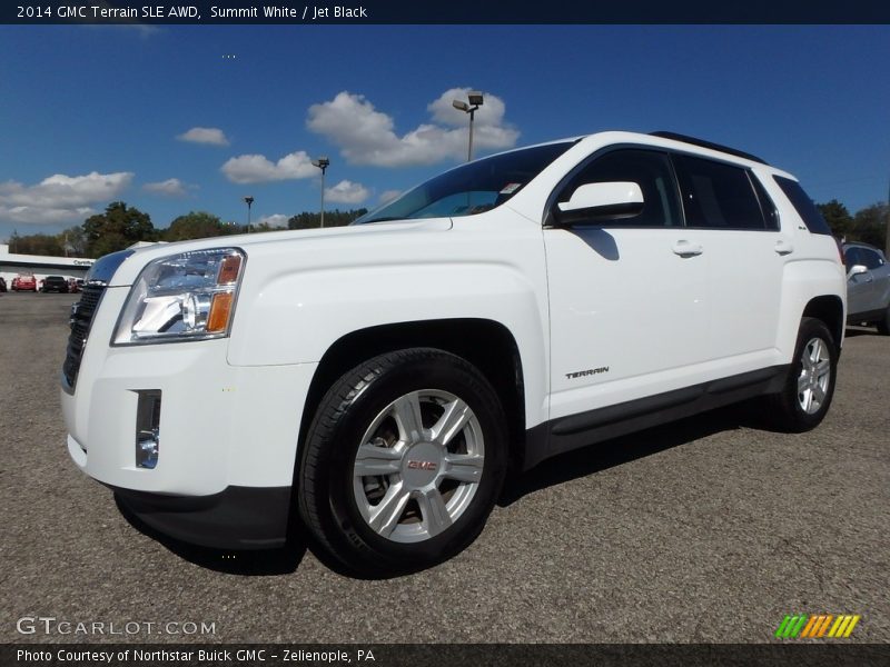 Summit White / Jet Black 2014 GMC Terrain SLE AWD
