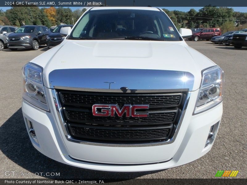 Summit White / Jet Black 2014 GMC Terrain SLE AWD