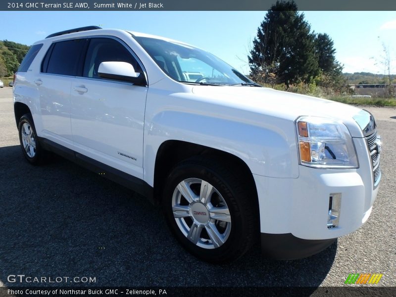 Summit White / Jet Black 2014 GMC Terrain SLE AWD