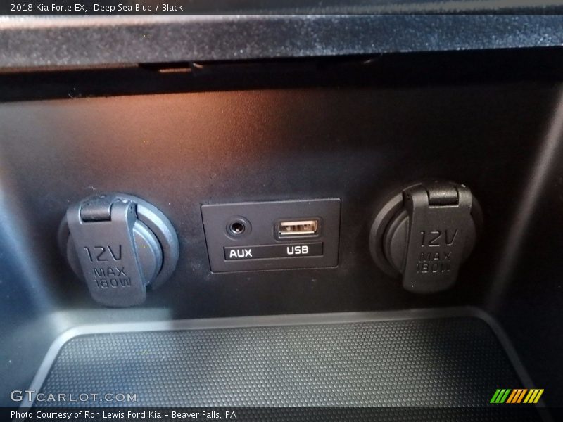 Deep Sea Blue / Black 2018 Kia Forte EX