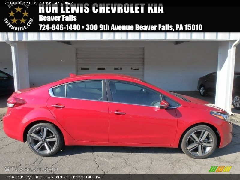 Garnet Red / Black 2018 Kia Forte EX