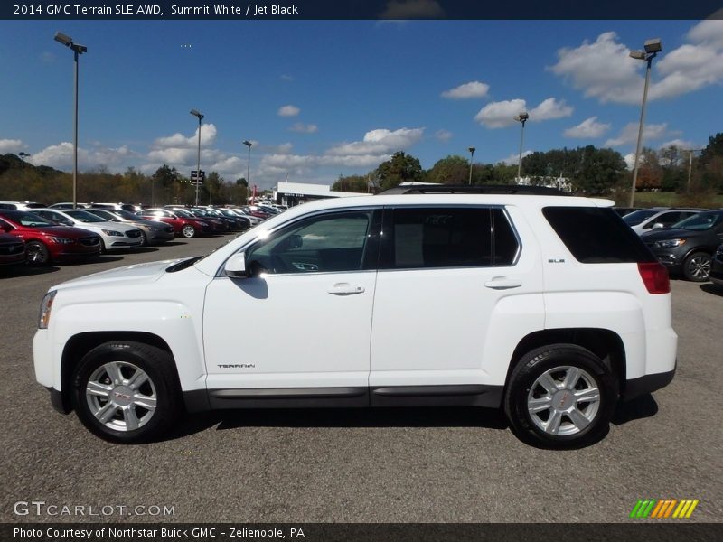 Summit White / Jet Black 2014 GMC Terrain SLE AWD