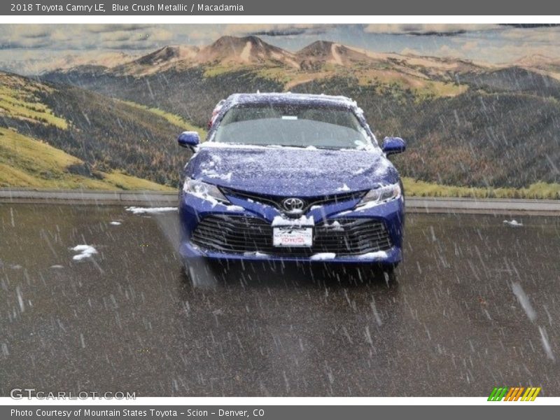 Blue Crush Metallic / Macadamia 2018 Toyota Camry LE