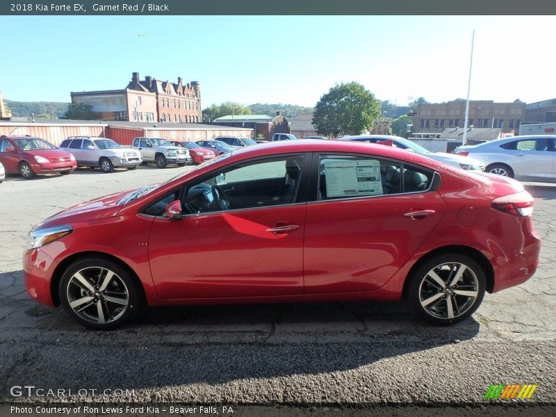 Garnet Red / Black 2018 Kia Forte EX