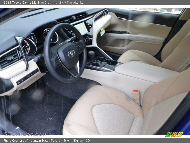 Blue Crush Metallic / Macadamia 2018 Toyota Camry LE