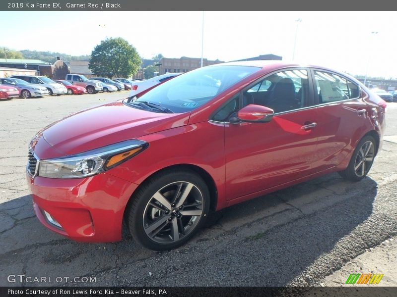 Garnet Red / Black 2018 Kia Forte EX