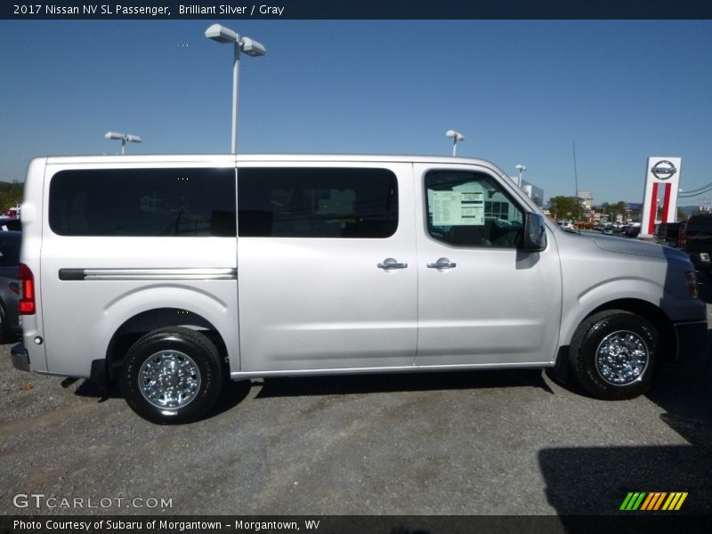 Brilliant Silver / Gray 2017 Nissan NV SL Passenger