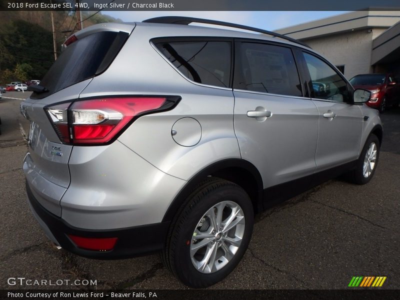 Ingot Silver / Charcoal Black 2018 Ford Escape SEL 4WD