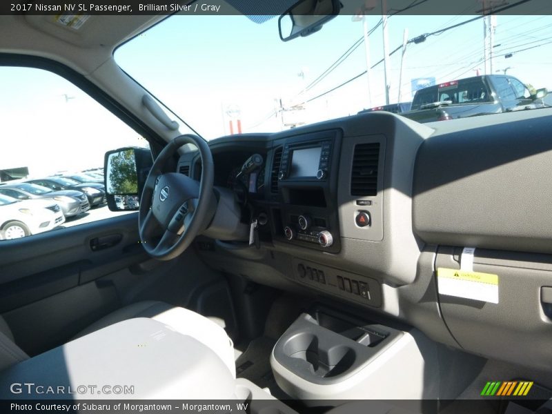 Brilliant Silver / Gray 2017 Nissan NV SL Passenger