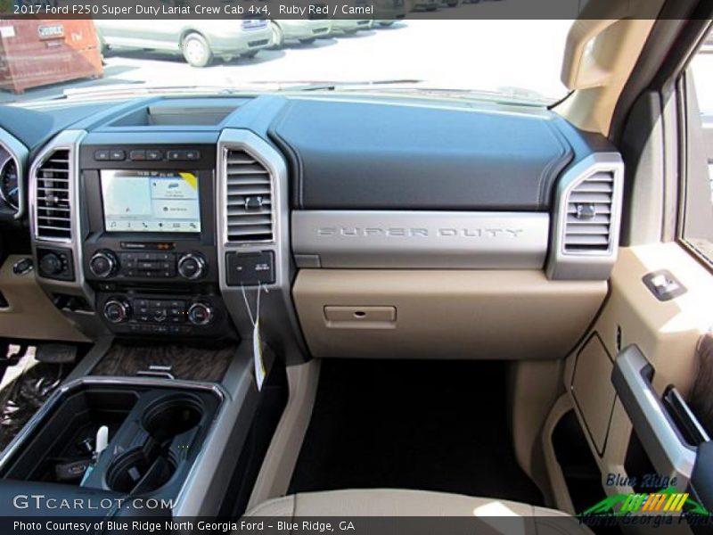 Ruby Red / Camel 2017 Ford F250 Super Duty Lariat Crew Cab 4x4