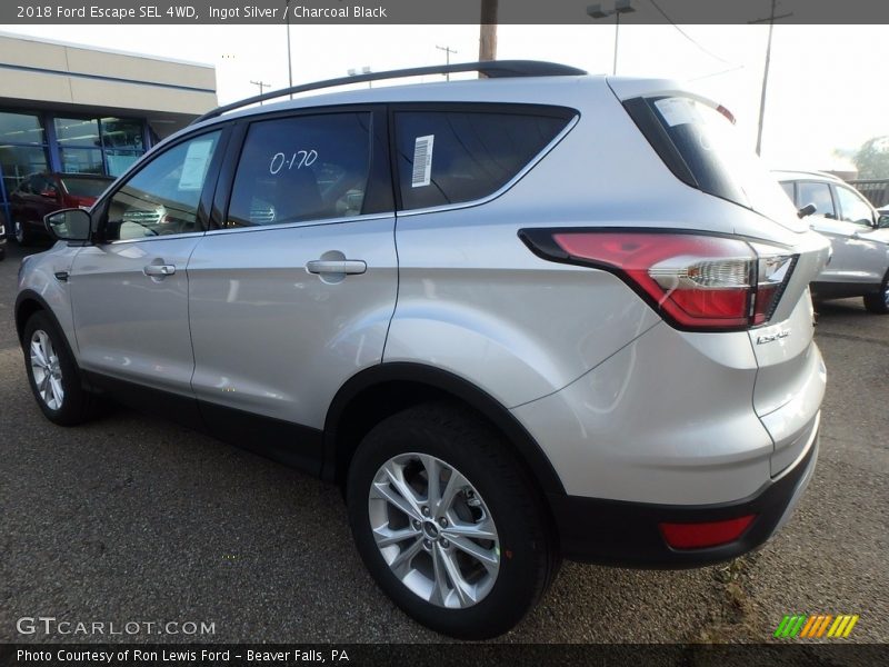 Ingot Silver / Charcoal Black 2018 Ford Escape SEL 4WD