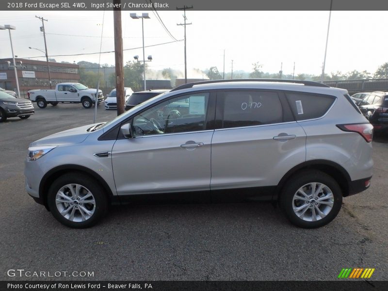 Ingot Silver / Charcoal Black 2018 Ford Escape SEL 4WD