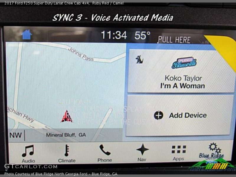 Ruby Red / Camel 2017 Ford F250 Super Duty Lariat Crew Cab 4x4