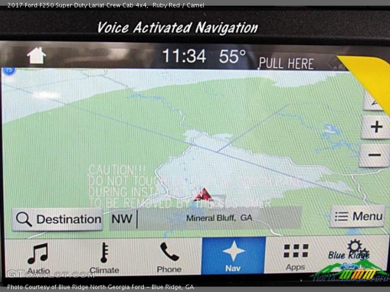 Ruby Red / Camel 2017 Ford F250 Super Duty Lariat Crew Cab 4x4