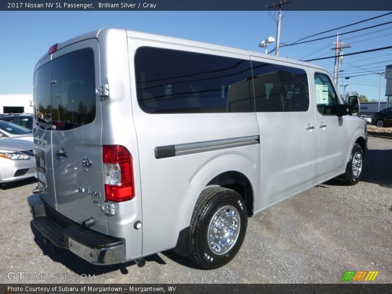 Brilliant Silver / Gray 2017 Nissan NV SL Passenger