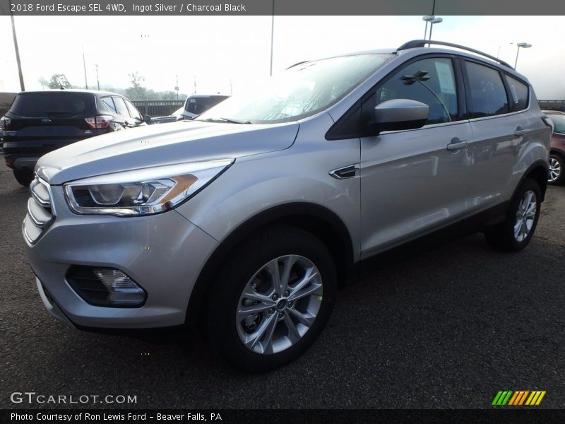 Ingot Silver / Charcoal Black 2018 Ford Escape SEL 4WD