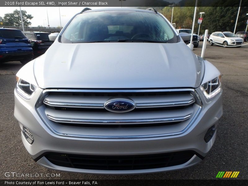 Ingot Silver / Charcoal Black 2018 Ford Escape SEL 4WD