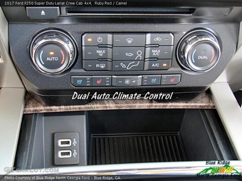Ruby Red / Camel 2017 Ford F250 Super Duty Lariat Crew Cab 4x4