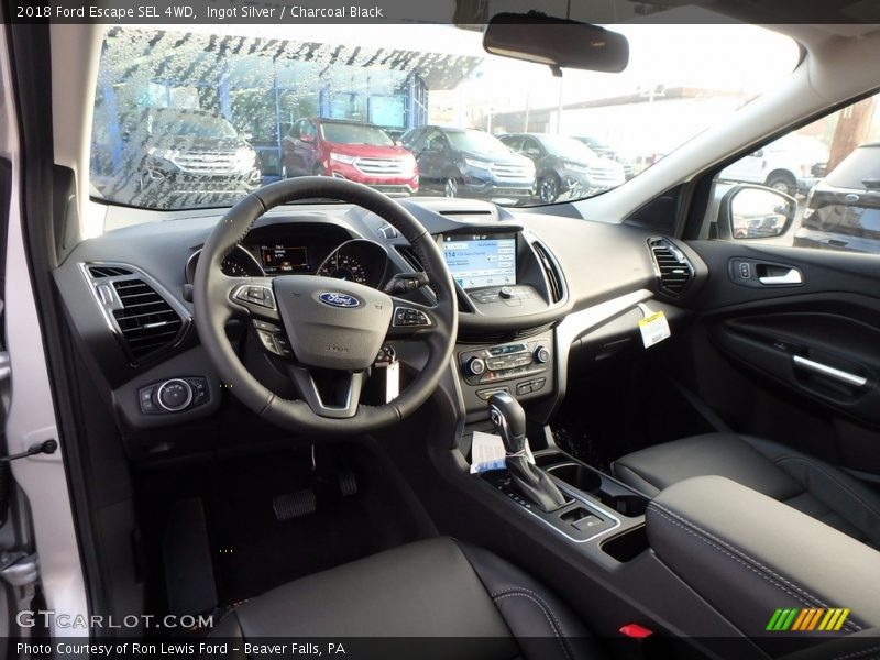 Ingot Silver / Charcoal Black 2018 Ford Escape SEL 4WD