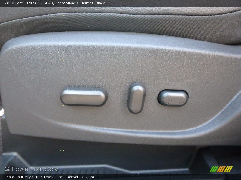 Ingot Silver / Charcoal Black 2018 Ford Escape SEL 4WD
