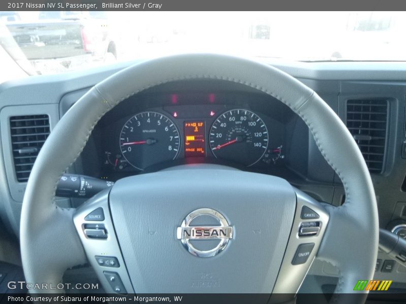 Brilliant Silver / Gray 2017 Nissan NV SL Passenger