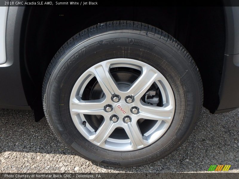 Summit White / Jet Black 2018 GMC Acadia SLE AWD