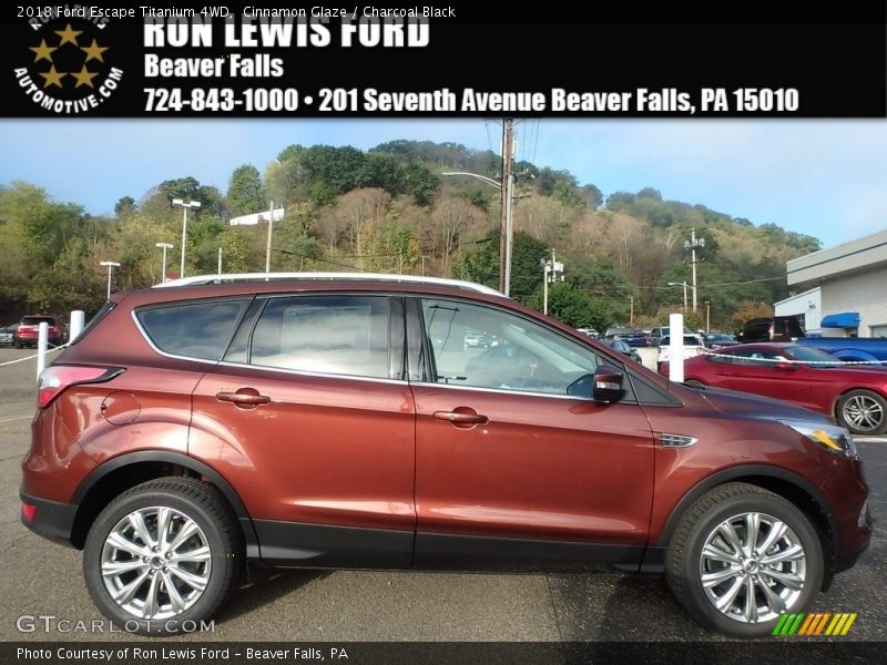 Cinnamon Glaze / Charcoal Black 2018 Ford Escape Titanium 4WD