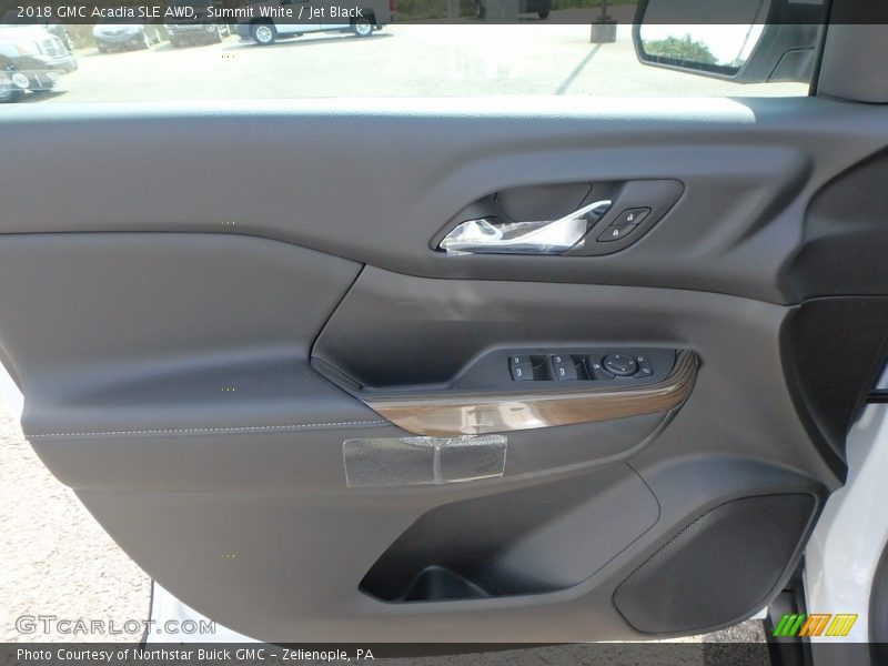 Summit White / Jet Black 2018 GMC Acadia SLE AWD