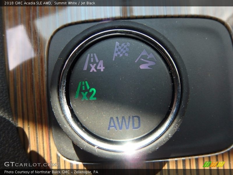 Summit White / Jet Black 2018 GMC Acadia SLE AWD