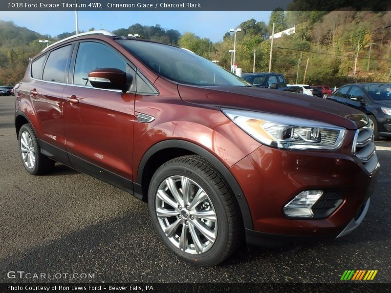 Cinnamon Glaze / Charcoal Black 2018 Ford Escape Titanium 4WD