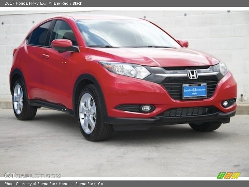 Milano Red / Black 2017 Honda HR-V EX