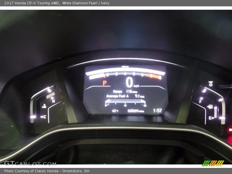 White Diamond Pearl / Ivory 2017 Honda CR-V Touring AWD