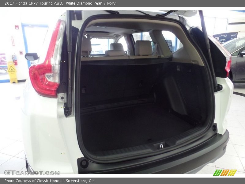 White Diamond Pearl / Ivory 2017 Honda CR-V Touring AWD