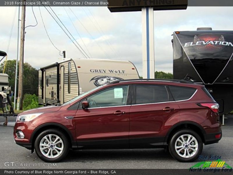 Cinnamon Glaze / Charcoal Black 2018 Ford Escape SE 4WD
