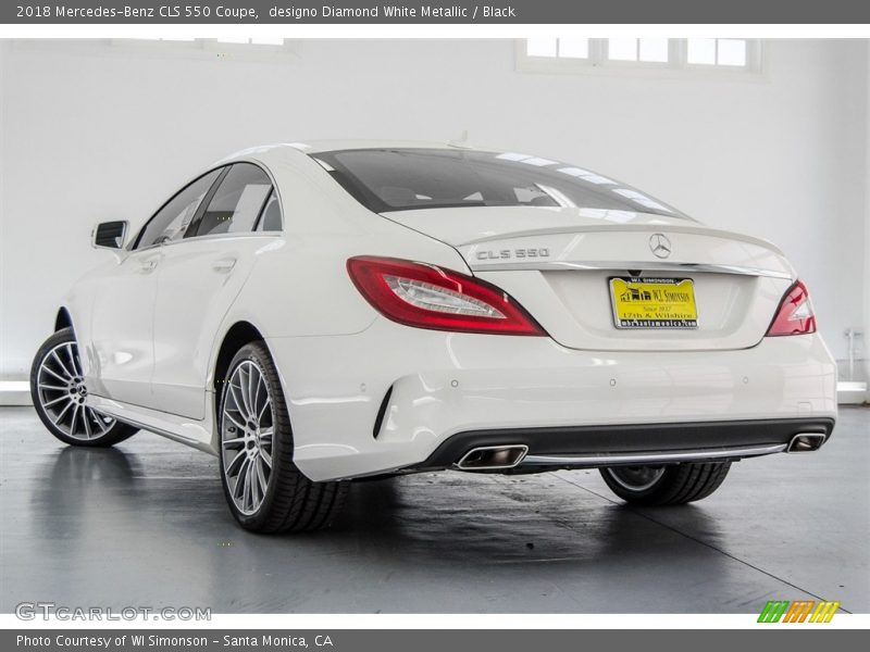 designo Diamond White Metallic / Black 2018 Mercedes-Benz CLS 550 Coupe