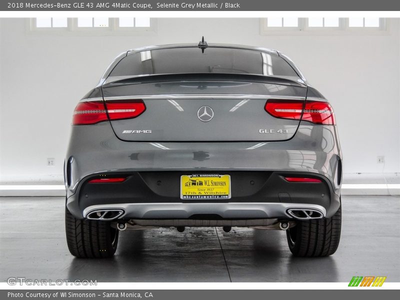 Selenite Grey Metallic / Black 2018 Mercedes-Benz GLE 43 AMG 4Matic Coupe