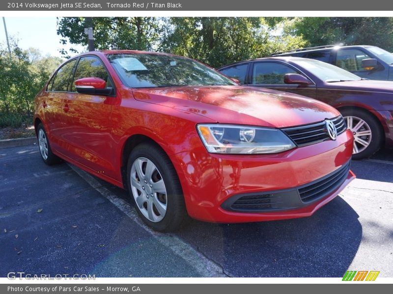 Tornado Red / Titan Black 2014 Volkswagen Jetta SE Sedan