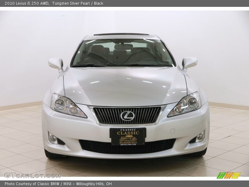Tungsten Silver Pearl / Black 2010 Lexus IS 250 AWD