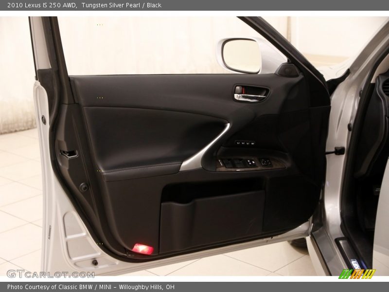 Tungsten Silver Pearl / Black 2010 Lexus IS 250 AWD